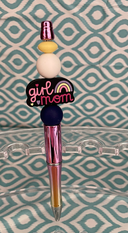 Girl mom beadable pen