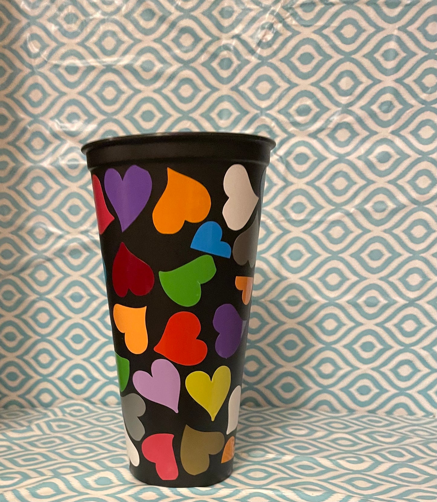 Mixed hearts cold cup black